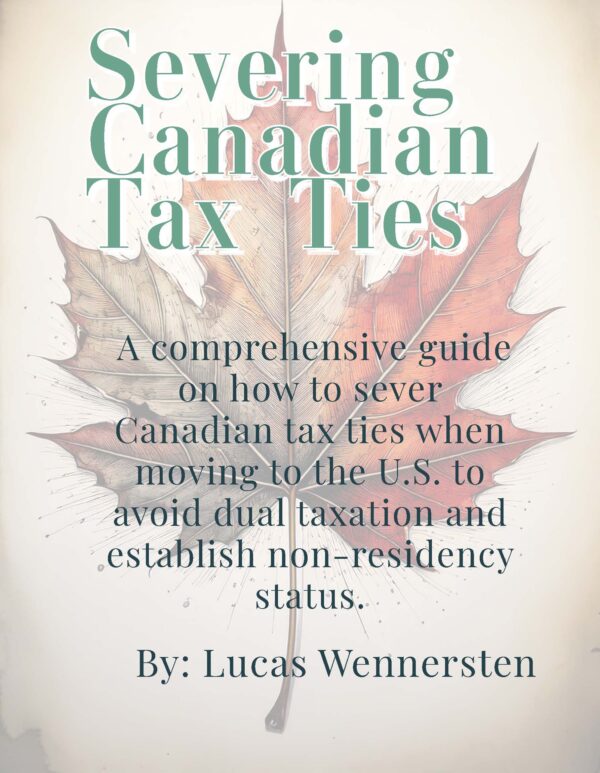 Severing Canadian Tax Ties  E-book