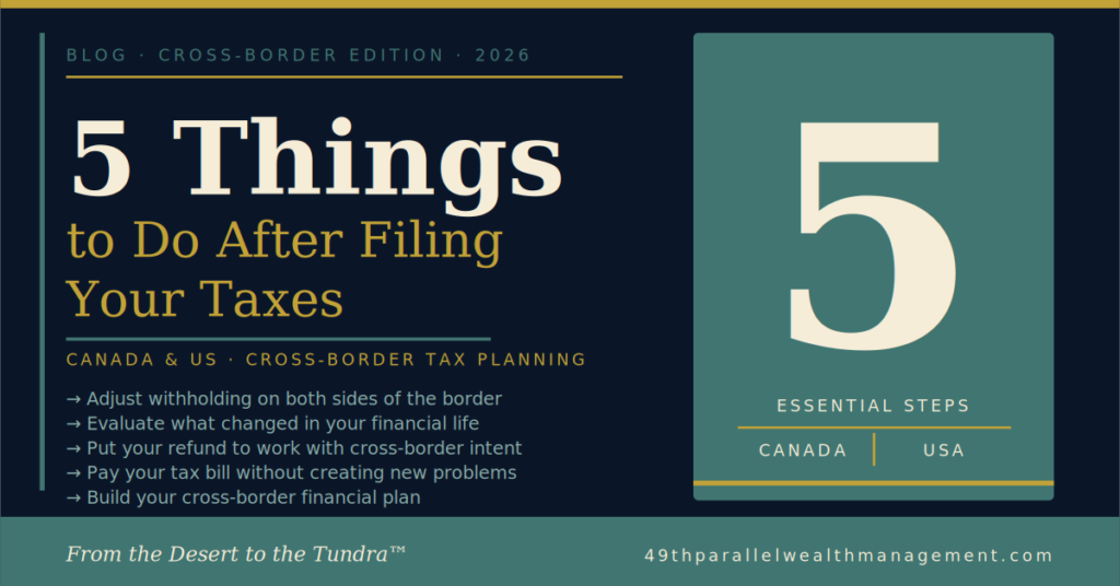 5 Things to do after filing your taxes
