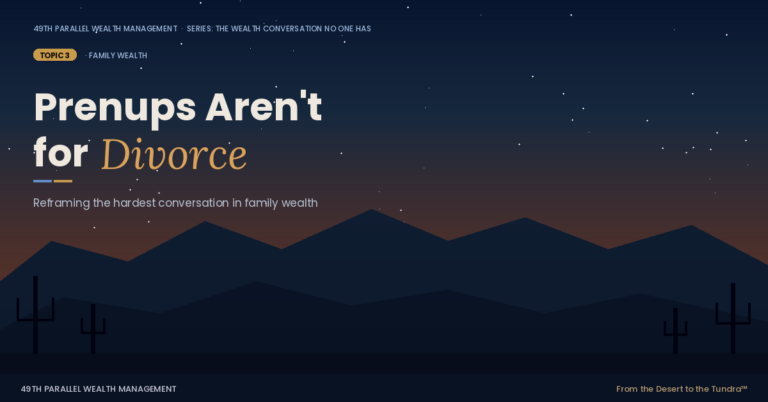 Prenups aren't for divorce