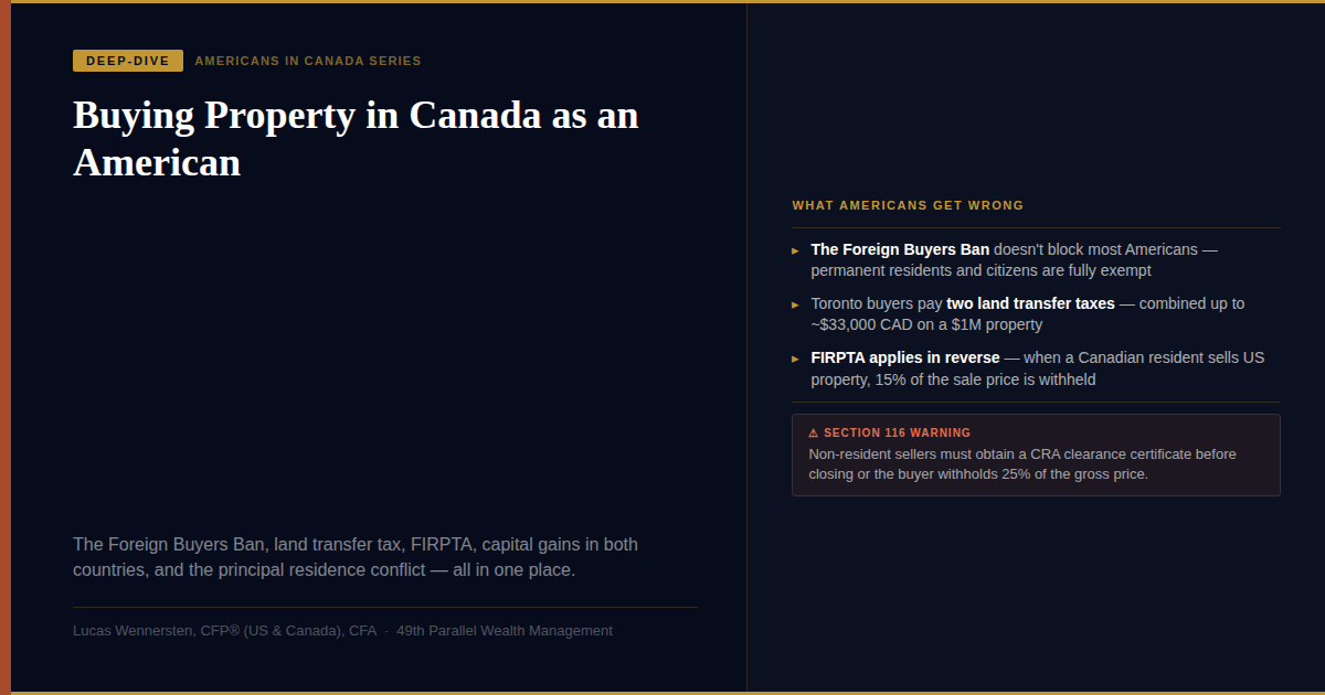 Buying Property Canada American