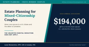 Mixed Citizenship American and Canadian